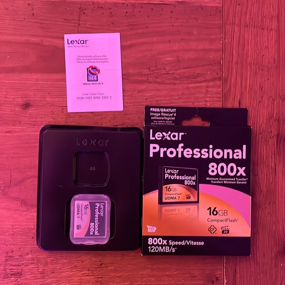 Lexar Professional 800x 16 GB CompactFlash for DSLR